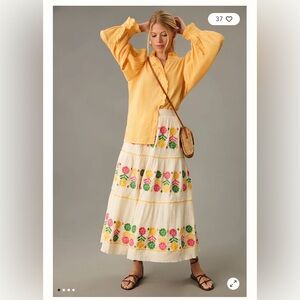 Antik Batik Clemence Embroidered Skirt